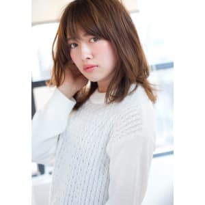 大人可愛いルーズウェーブのデジタルパーマ