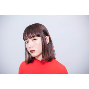 【merci】ピンクグレージュ　ボブ