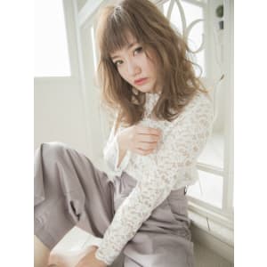 大人カジュアル★ツヤ感アップゆるハネロング
