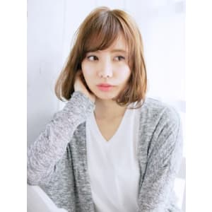 可愛い動きがあるボブスタイル