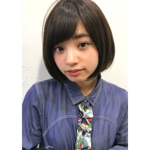 広瀬すず風ワンカール小顔ミニボブ