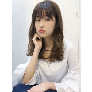 ナチュラルパーマ 小顔大人ヘア