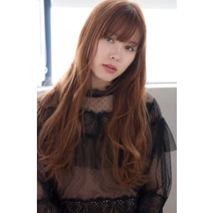 ロング　デジタルパーマ　ゆるふわ大きめウェーブ