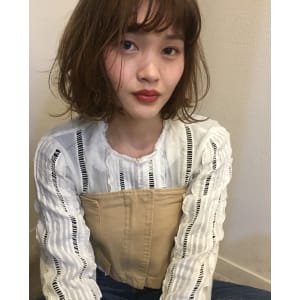 大人ナチュラルゆるふわボブ
