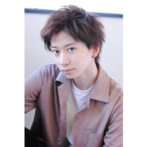 流しバングのカジュアルショート 【k33】