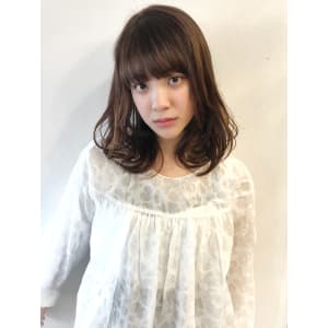 大人可愛いベージュカラーのゆるふわボブディ【k36】