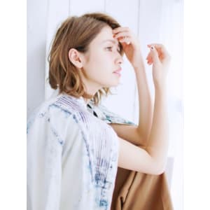 かき上げミックスカールボブ