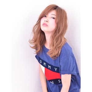 【tetote】ナチュラルウェーブセミロング