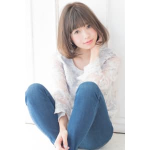 ひし形リラックスワンカールボブ　 AKI-276