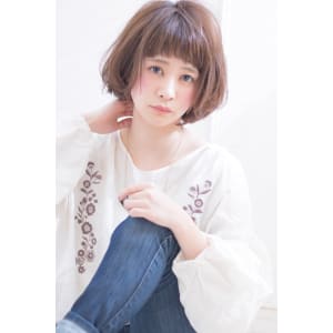 フォギーアッシュカラーゆるふわショート AKI-279
