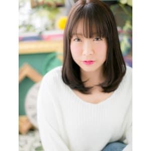 清楚な…黒髪ナチュラルワンカール