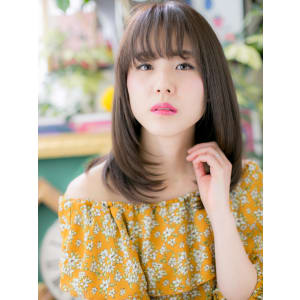ツヤ髪☆小顔ナチュラルストレート