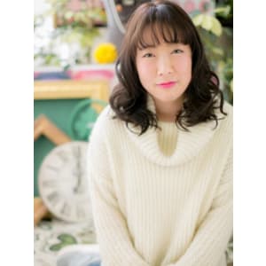 くせ毛風ふわミディ