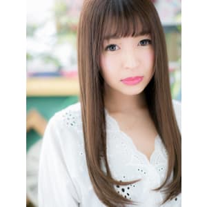 小顔・ナチュラル・フェミニンストレート