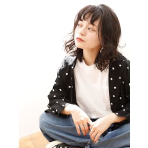 セミウェット無造作ボブ