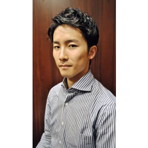 さっぱりゆるふわパーマ＜理容室＞＜銀座＞＜メンズ＞＜ショート