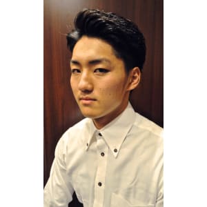 ネオ七三ツーブロック＜理容室＞＜銀座＞＜メンズ＞＜ショート＞