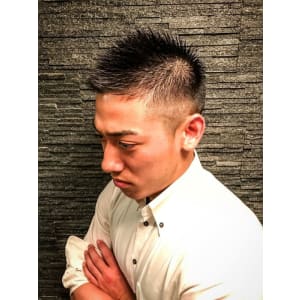 ソフモヒ風アレンジショート＜理容室＞＜銀座＞＜メンズ＞