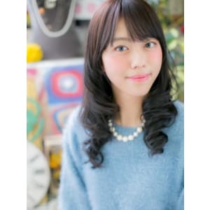 黒髪風◎清楚なハンサムセミディ