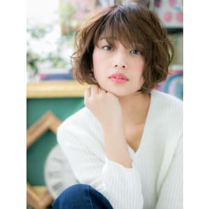 大人かわいい♪MIXショート小顔ミディ