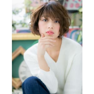 大人かわいい♪MIXショート小顔ミディ