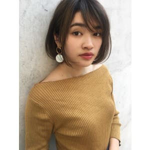 小顔ワンカールフェミニンボブ
