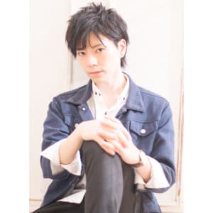 三浦翔平風メンズラベンダーグレージュショート AKI-297