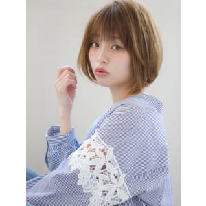 ひし形フォルムの大人ボブ