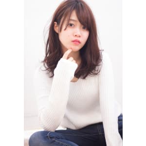ミックスカールのデジタルパーマ セミディ