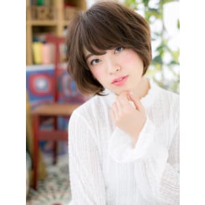 アシンメトリーで無造作感、、大人ボブ
