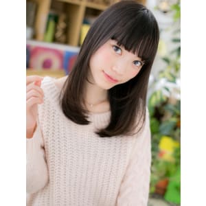 間違いナシ！黒髪・小顔・ストレート