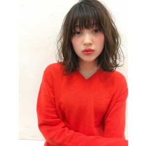 ルーズウェーブボブ☆フォギーアッシュ