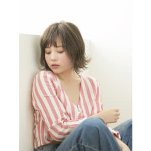 ミルクティグレージュボブ