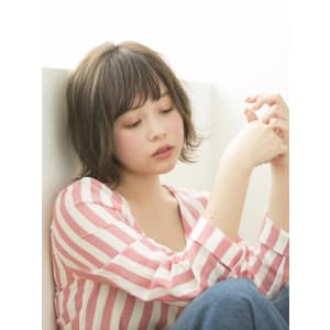 ミルクティグレージュボブ