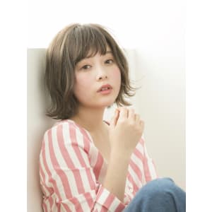 ミルクティグレージュボブ