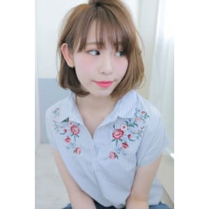 【プラーチェ相模大野店】シースルーバング ミニボブ