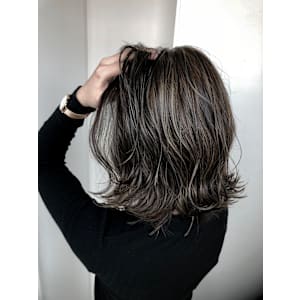 外国人風ハイライトグレージュ