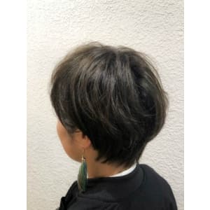 【Reir下北沢】*+耳かけショート+3Dカーキグレイ+*