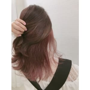 【prize 池袋西口】ピンクインナーカラーロブ
