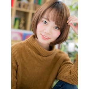 好感度大！王道★小顔☆前下がりボブ