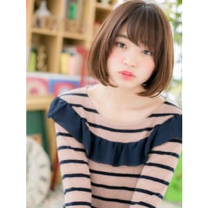 ナチュラルカワイイ＊前下がりボブ