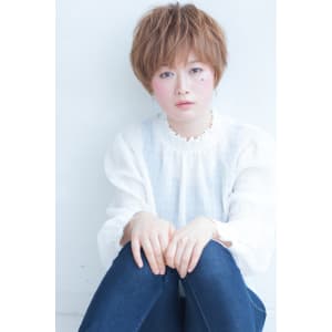 ひし形マッシュハイライトブラウンカラー AKI-321
