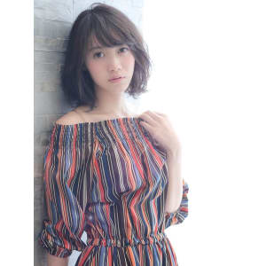 大人グレージュ　ラフカールボブ