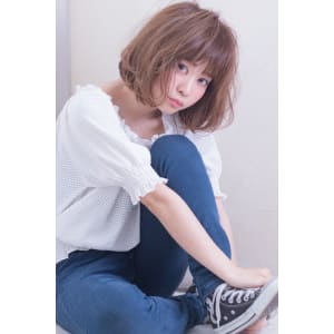 ブラウンカラーショートボブ AKI-330