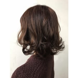 【AINM】#ふわミディ#ラベンダーアッシュ#カール
