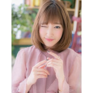 大人かわいい◎透明感小顔セミディ