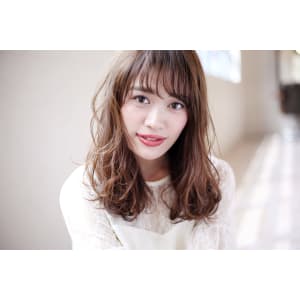 ゆるめカールの大人カジュアルセミロング♪