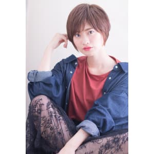 ストレートでカワイイショートボブ　AKI-334