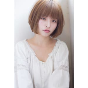 ひし形フォルムの上品大人ボブ
