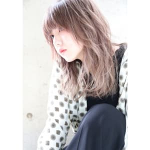 【SeeK】ハイトーンラベンダー×ニュアンスカール